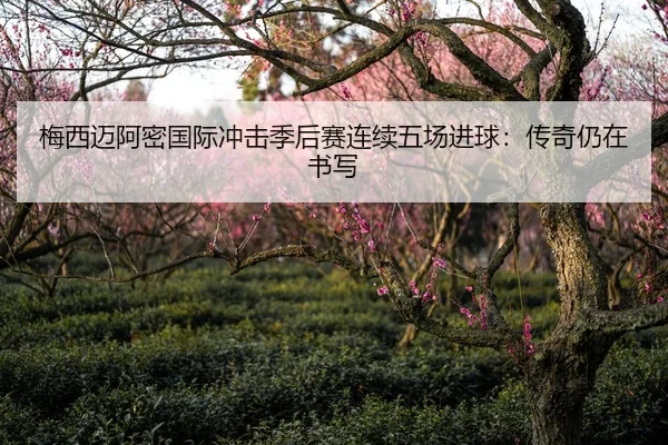 梅西迈阿密国际冲击季后赛连续五场进球：传奇仍在书写