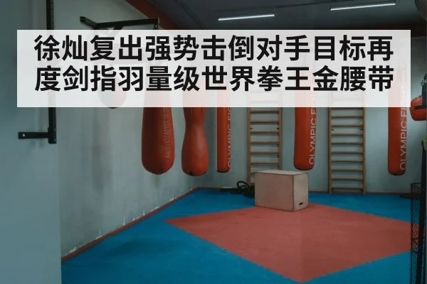 徐灿复出强势击倒对手目标再度剑指羽量级世界拳王金腰带